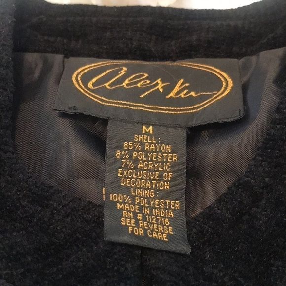 Alex Kim Boho Embroidered Beaded Blazer Jacket Size Medium Floral Patchwork - Picture 9 of 17